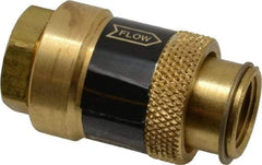 Coilhose Pneumatics - 3/8" Pipe, FNPT x FNPT, Brass Lockout Valve - 150 Max psi, Brass Sleeve - Industrial Tool & Supply