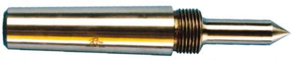 Riten - 1-3/4" Head Diam, Steel Standard Point Solid Dead Center - 5MT Morse Taper, 1-3/4" Point Diam, 2-15/32" Point Length - Industrial Tool & Supply