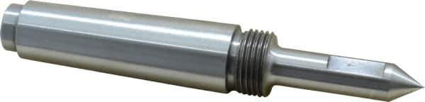 Riten - 1/2" Head Diam, Steel Long Point Solid Dead Center - 3MT Morse Taper, 1/2" Point Diam, 2" Point Length - Industrial Tool & Supply