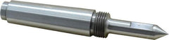 Riten - 1/2" Head Diam, Steel Long Point Solid Dead Center - 3MT Morse Taper, 1/2" Point Diam, 2" Point Length - Industrial Tool & Supply