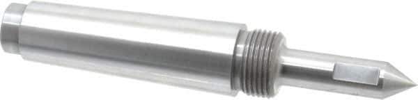 Riten - 5/8" Head Diam, Steel Long Point Solid Dead Center - 4MT Morse Taper, 5/8" Point Diam, 2-1/4" Point Length - Industrial Tool & Supply