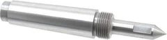 Riten - 5/8" Head Diam, Steel Long Point Solid Dead Center - 4MT Morse Taper, 5/8" Point Diam, 2-1/4" Point Length - Industrial Tool & Supply