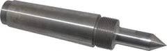 Riten - 7/8" Head Diam, Steel Long Point Solid Dead Center - 5MT Morse Taper, 7/8" Point Diam, 2-1/2" Point Length - Industrial Tool & Supply