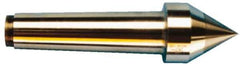 Riten - 1-51/64" Head Diam, Carbide-Tipped Steel Standard Point Solid Dead Center - B&S 12 Brown & Sharpe Taper, 1-51/64" Point Diam - Industrial Tool & Supply