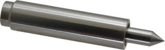 Concentric - Straight Shank, Live Center - 3,000 Max RPM, 0.378" Point Diam, 0.88" Point Len, 274 Lb Max Workpiece, Standard Point - Industrial Tool & Supply