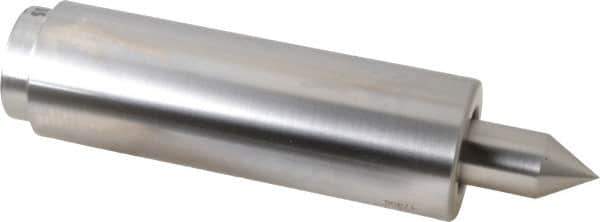 Concentric - Straight Shank, Live Center - 1,500 Max RPM, 0.686" Point Diam, 1.38" Point Len, 2,500 Lb Max Workpiece, Standard Point - Industrial Tool & Supply