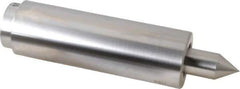 Concentric - Straight Shank, Live Center - 1,500 Max RPM, 0.686" Point Diam, 1.38" Point Len, 2,500 Lb Max Workpiece, Standard Point - Industrial Tool & Supply