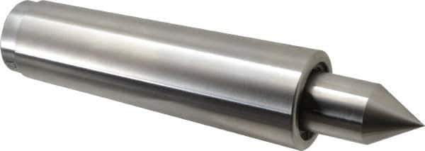 Concentric - MT5 Taper Shank, 3,750 Lb Capacity Live Center - 1,500 Max RPM, 1.075" Point Diam, 2" Point Len, 1,450 Lb Max Workpc, Standard Point - Industrial Tool & Supply