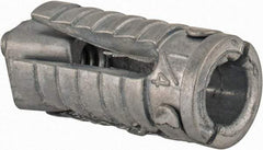 Made in USA - 1/2" Diam, 1/2" Drill, 1-1/4" OAL, Four Way Expansion Concrete Anchor - Grade 5 Alloy Steel, Zinc-Plated Finish, Hex Nut Head, Hex Drive - Industrial Tool & Supply