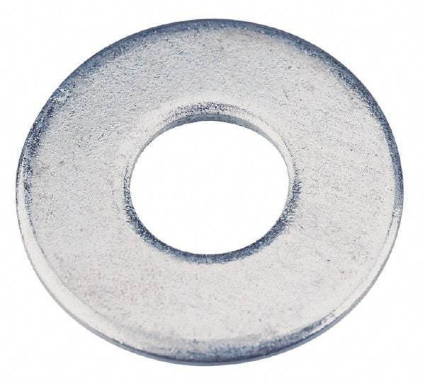 Value Collection - 5/16" Screw, Steel USS Flat Washer - 0.37" ID x 0.905" OD, 0.104" Thick, Zinc-Plated Finish - Industrial Tool & Supply