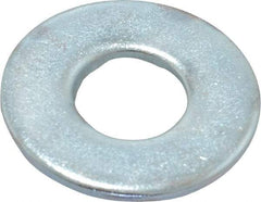 Value Collection - 3/8" Screw, Steel USS Flat Washer - 0.433" ID x 1.03" OD, 0.104" Thick, Zinc-Plated Finish - Industrial Tool & Supply