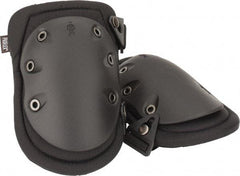 Ergodyne - Size Universal, Buckle Straps, Hard Protective Cap, Knee Pad - Foam Padding, Black, Elastic Straps, Nylon Cover - Industrial Tool & Supply