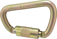 Gemtor - 10,000 Lb. Capacity Locking Carabiner - 1 Inch, Autolocking Gate, Steel - Industrial Tool & Supply