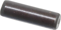 Holo-Krome - 3mm Diam x 10mm Pin Length Grade 8 Alloy Steel Standard Dowel Pin - Black Luster Finish, C 60 (Surface) & C 50-58 Hardness, 1 Beveled & 1 Rounded End - Industrial Tool & Supply
