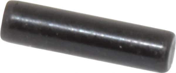 Holo-Krome - 3mm Diam x 12mm Pin Length Grade 8 Alloy Steel Standard Dowel Pin - Black Luster Finish, C 60 (Surface) & C 50-58 Hardness, 1 Beveled & 1 Rounded End - Industrial Tool & Supply
