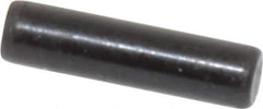 Holo-Krome - 3mm Diam x 12mm Pin Length Grade 8 Alloy Steel Standard Dowel Pin - Black Luster Finish, C 60 (Surface) & C 50-58 Hardness, 1 Beveled & 1 Rounded End - Industrial Tool & Supply