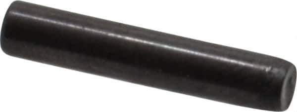 Holo-Krome - 3mm Diam x 16mm Pin Length Grade 8 Alloy Steel Standard Dowel Pin - Black Luster Finish, C 60 (Surface) & C 50-58 Hardness, 1 Beveled & 1 Rounded End - Industrial Tool & Supply