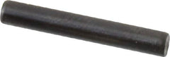 Holo-Krome - 3mm Diam x 20mm Pin Length Grade 8 Alloy Steel Standard Dowel Pin - Black Luster Finish, C 60 (Surface) & C 50-58 Hardness, 1 Beveled & 1 Rounded End - Industrial Tool & Supply
