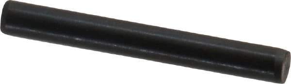 Holo-Krome - 3mm Diam x 25mm Pin Length Grade 8 Alloy Steel Standard Dowel Pin - Black Luster Finish, C 60 (Surface) & C 50-58 Hardness, 1 Beveled & 1 Rounded End - Industrial Tool & Supply