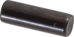 Holo-Krome - 4mm Diam x 12mm Pin Length Grade 8 Alloy Steel Standard Dowel Pin - Black Luster Finish, C 60 (Surface) & C 50-58 Hardness, 1 Beveled & 1 Rounded End - Industrial Tool & Supply