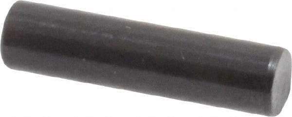 Holo-Krome - 4mm Diam x 16mm Pin Length Grade 8 Alloy Steel Standard Dowel Pin - Black Luster Finish, C 60 (Surface) & C 50-58 Hardness, 1 Beveled & 1 Rounded End - Industrial Tool & Supply