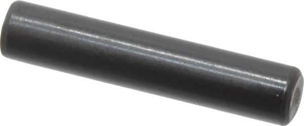 Holo-Krome - 4mm Diam x 20mm Pin Length Grade 8 Alloy Steel Standard Dowel Pin - Black Luster Finish, C 60 (Surface) & C 50-58 Hardness, 1 Beveled & 1 Rounded End - Industrial Tool & Supply