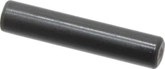 Holo-Krome - 4mm Diam x 20mm Pin Length Grade 8 Alloy Steel Standard Dowel Pin - Black Luster Finish, C 60 (Surface) & C 50-58 Hardness, 1 Beveled & 1 Rounded End - Industrial Tool & Supply