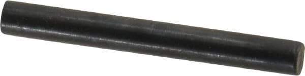 Holo-Krome - 4mm Diam x 35mm Pin Length Grade 8 Alloy Steel Standard Dowel Pin - Black Luster Finish, C 60 (Surface) & C 50-58 Hardness, 1 Beveled & 1 Rounded End - Industrial Tool & Supply