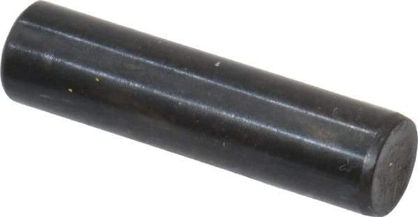 Holo-Krome - 5mm Diam x 20mm Pin Length Grade 8 Alloy Steel Standard Dowel Pin - Black Luster Finish, C 60 (Surface) & C 50-58 Hardness, 1 Beveled & 1 Rounded End - Industrial Tool & Supply