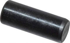 Holo-Krome - 6mm Diam x 16mm Pin Length Grade 8 Alloy Steel Standard Dowel Pin - Black Luster Finish, C 60 (Surface) & C 50-58 Hardness, 1 Beveled & 1 Rounded End - Industrial Tool & Supply