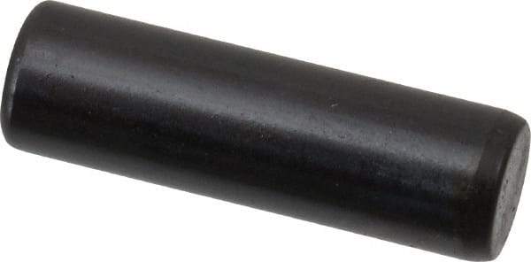 Holo-Krome - 6mm Diam x 20mm Pin Length Grade 8 Alloy Steel Standard Dowel Pin - Black Luster Finish, C 60 (Surface) & C 50-58 Hardness, 1 Beveled & 1 Rounded End - Industrial Tool & Supply