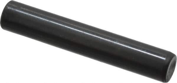 Holo-Krome - 6mm Diam x 35mm Pin Length Grade 8 Alloy Steel Standard Dowel Pin - Black Luster Finish, C 60 (Surface) & C 50-58 Hardness, 1 Beveled & 1 Rounded End - Industrial Tool & Supply