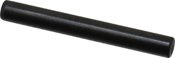 Holo-Krome - 6mm Diam x 50mm Pin Length Grade 8 Alloy Steel Standard Dowel Pin - Black Luster Finish, C 60 (Surface) & C 50-58 Hardness, 1 Beveled & 1 Rounded End - Industrial Tool & Supply