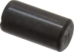 Holo-Krome - 8mm Diam x 16mm Pin Length Grade 8 Alloy Steel Standard Dowel Pin - Black Luster Finish, C 60 (Surface) & C 50-58 Hardness, 1 Beveled & 1 Rounded End - Industrial Tool & Supply