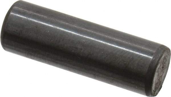 Holo-Krome - 8mm Diam x 25mm Pin Length Grade 8 Alloy Steel Standard Dowel Pin - Black Luster Finish, C 60 (Surface) & C 50-58 Hardness, 1 Beveled & 1 Rounded End - Industrial Tool & Supply