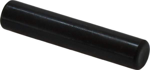 Holo-Krome - 8mm Diam x 40mm Pin Length Grade 8 Alloy Steel Standard Dowel Pin - Black Luster Finish, C 60 (Surface) & C 50-58 Hardness, 1 Beveled & 1 Rounded End - Industrial Tool & Supply