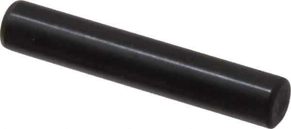 Holo-Krome - 8mm Diam x 45mm Pin Length Grade 8 Alloy Steel Standard Dowel Pin - Black Luster Finish, C 60 (Surface) & C 50-58 Hardness, 1 Beveled & 1 Rounded End - Industrial Tool & Supply