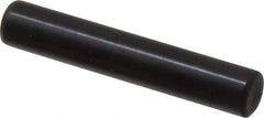 Holo-Krome - 8mm Diam x 45mm Pin Length Grade 8 Alloy Steel Standard Dowel Pin - Black Luster Finish, C 60 (Surface) & C 50-58 Hardness, 1 Beveled & 1 Rounded End - Industrial Tool & Supply