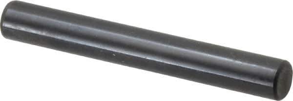 Holo-Krome - 8mm Diam x 60mm Pin Length Grade 8 Alloy Steel Standard Dowel Pin - Black Luster Finish, C 60 (Surface) & C 50-58 Hardness, 1 Beveled & 1 Rounded End - Industrial Tool & Supply