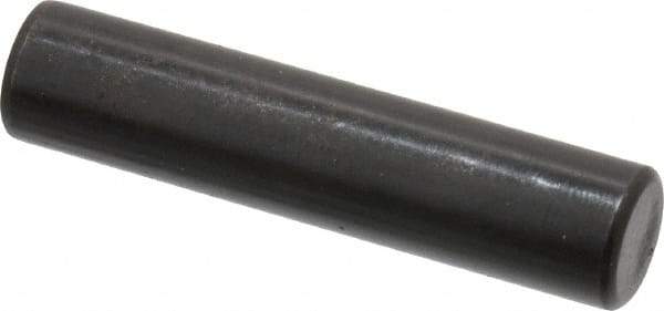 Holo-Krome - 10mm Diam x 45mm Pin Length Grade 8 Alloy Steel Standard Dowel Pin - Black Luster Finish, C 60 (Surface) & C 50-58 Hardness, 1 Beveled & 1 Rounded End - Industrial Tool & Supply