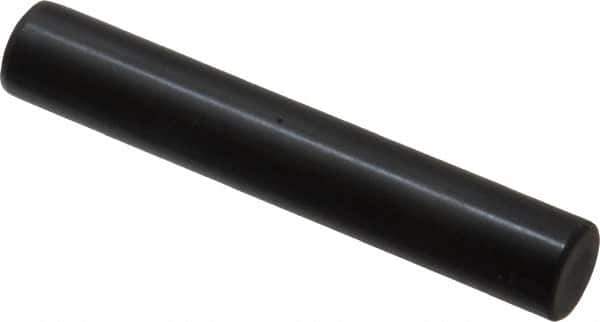 Holo-Krome - 10mm Diam x 60mm Pin Length Grade 8 Alloy Steel Standard Dowel Pin - Black Luster Finish, C 60 (Surface) & C 50-58 Hardness, 1 Beveled & 1 Rounded End - Industrial Tool & Supply