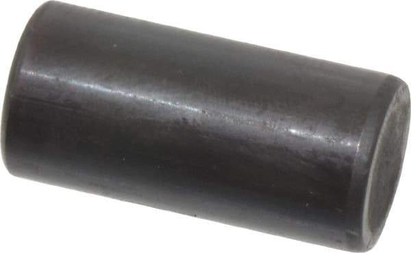 Holo-Krome - 12mm Diam x 25mm Pin Length Grade 8 Alloy Steel Standard Dowel Pin - Black Luster Finish, C 60 (Surface) & C 50-58 Hardness, 1 Beveled & 1 Rounded End - Industrial Tool & Supply