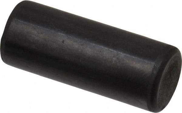 Holo-Krome - 12mm Diam x 30mm Pin Length Grade 8 Alloy Steel Standard Dowel Pin - Black Luster Finish, C 60 (Surface) & C 50-58 Hardness, 1 Beveled & 1 Rounded End - Industrial Tool & Supply