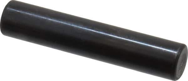Holo-Krome - 12mm Diam x 60mm Pin Length Grade 8 Alloy Steel Standard Dowel Pin - Black Luster Finish, C 60 (Surface) & C 50-58 Hardness, 1 Beveled & 1 Rounded End - Industrial Tool & Supply