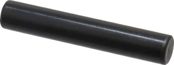 Holo-Krome - 12mm Diam x 70mm Pin Length Grade 8 Alloy Steel Standard Dowel Pin - Black Luster Finish, C 60 (Surface) & C 50-58 Hardness, 1 Beveled & 1 Rounded End - Industrial Tool & Supply