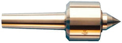 Riten - MT2 Taper Shank, 2-1/8" Head Diam 2,600 Lb Capacity Live Center - 6,000 Max RPM, 2" Head Length, 1" Point Diam, 1-1/4" Point Len, 440 Lb Max Workpc, Standard Point - Industrial Tool & Supply