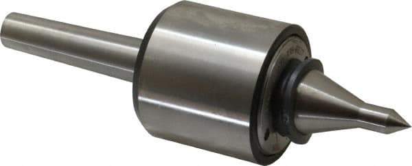 Riten - MT2 Taper Shank, 2-1/8" Head Diam 2,600 Lb Capacity Live Center - 6,000 Max RPM, 2" Head Length, 3/8" Point Diam, 2" Point Len, 310 Lb Max Workpc, 2" Tip Diam, Long Point - Industrial Tool & Supply