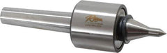 Riten - MT3 Taper Shank, 2-1/8" Head Diam 3,400 Lb Capacity Live Center - 6,000 Max RPM, 2" Head Length, 3/8" Point Diam, 2" Point Len, 310 Lb Max Workpc, 2" Tip Diam, Long Point - Industrial Tool & Supply