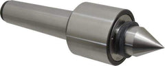 Riten - MT5 Taper Shank, 3-1/8" Head Diam 6,800 Lb Capacity Live Center - 4,000 Max RPM, 2-7/16" Head Length, 1-9/16" Point Diam, 2-3/8" Point Len, 2,900 Lb Max Workpc, Standard Point - Industrial Tool & Supply