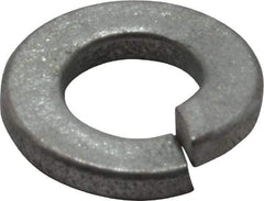 Value Collection - 1/4", 0.254" ID, 0.062" Thick Split Lock Washer - Grade 2 Spring Steel, Zinc-Plated Finish, 0.254" Min ID, 0.262" Max ID, 0.489" Max OD - Industrial Tool & Supply